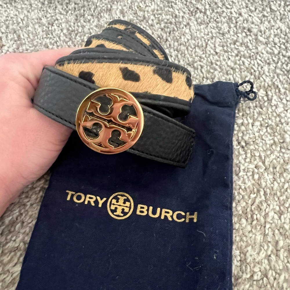 Tory Burch Leopard Print Belt